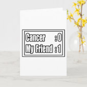 Mein Freund Beat Cancer (Scoreboard) Karte (Gelbe Blume)