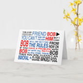 Mein Freund-Bob Karte (Gelbe Blume)