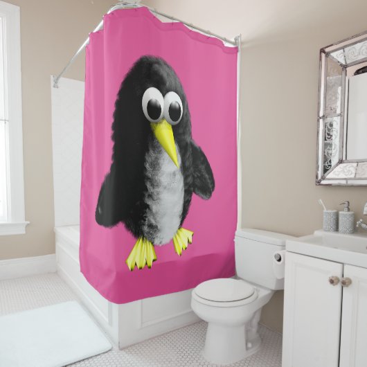 Mein Freund, der Pinguin Duschvorhang (Beispiel)