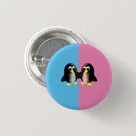 Mein Freund, der Pinguin, Geschlecht offenbart Par Button (Vorne & Hinten)