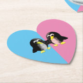 Mein Freund, der Pinguin, Geschlecht offenbart Par Untersetzer (angewinkelt)