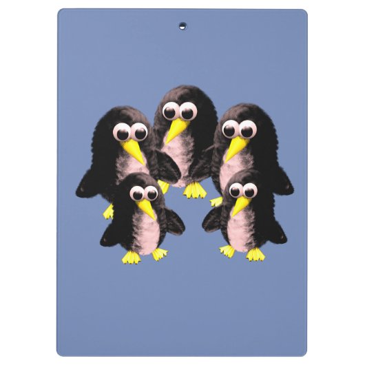 Mein Freund der Pinguin, Personalisiert für Kinder Klemmbrett (Rückseite)