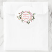 Mein Freund die besten Freunde für immer Blumenrea Runder Aufkleber (Tasche)