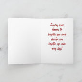 MEIN FREUND DU BRINGST MEINE TAGBIRTHTAGKARTE KARTE (Innenseite)