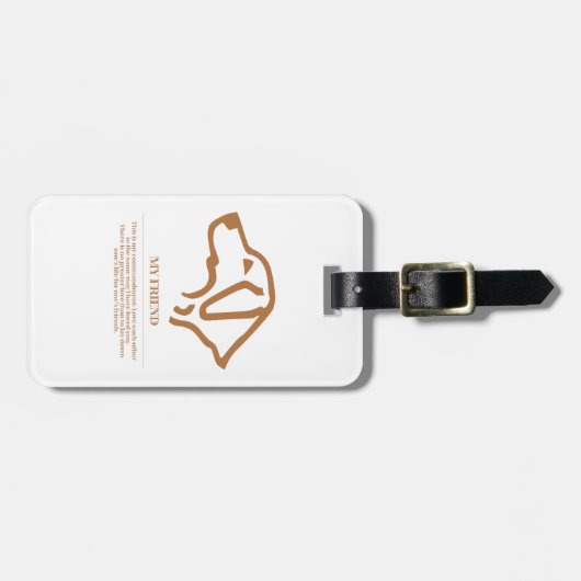 Mein Freund Gepäckanhänger (Vorderseite horizontal)