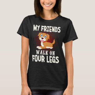 Mein Freund Golden Rottweiler Niedlich Hund T-Shirt