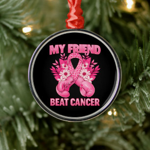 Mein Freund hat Krebs besiegt Ornament Aus Metall