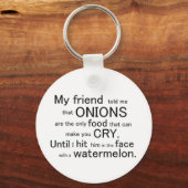 "Mein Freund hat mir erzählt" Schlüsselkette Schlüsselanhänger (Vorderseite)