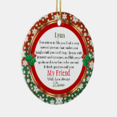 Mein Freund immer Keramik Ornament (Rechts)