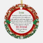 Mein Freund immer Keramik Ornament (Vorne)