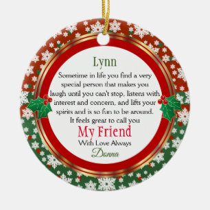 Mein Freund immer Keramik Ornament