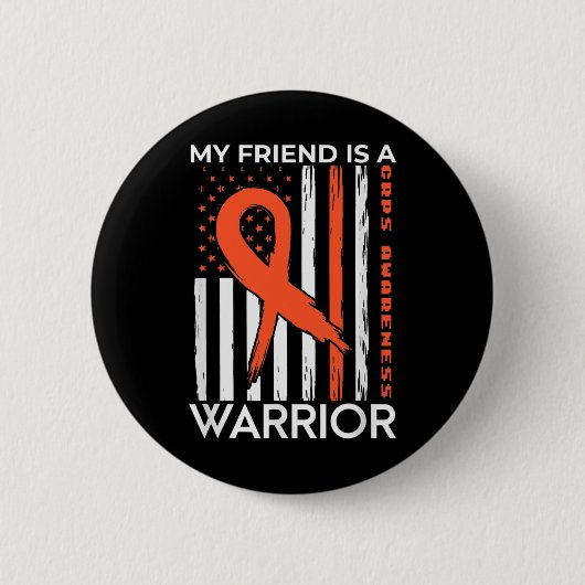 Mein Freund ist ein Krieger-Crps-Bewusstsein Monat Button (Vorderseite)