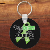 Mein Freund ist ein Überlebender - Lymphom Schlüsselanhänger (Vorderseite)