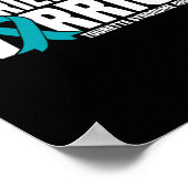 Mein Freund ist ein Warrior Tourette Syndrome Awar Poster (Ecke)