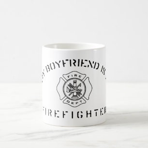 Mein Freund ist eine Feuerwehrmann-Tasse Kaffeetasse