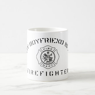 Mein Freund ist eine Feuerwehrmann-Tasse Kaffeetasse