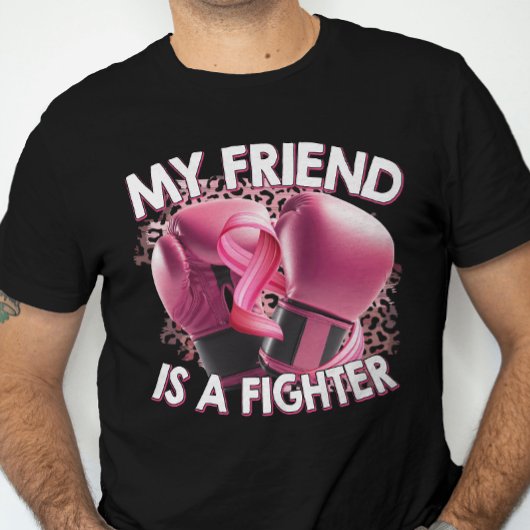 Mein Freund ist eine kämpfende Rosa Brustkrebs Sch T-Shirt