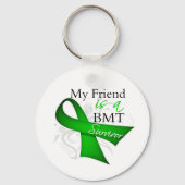 Mein Freund ist Knochenmark Transplantationsüberle Schlüsselanhänger (Vorderseite)