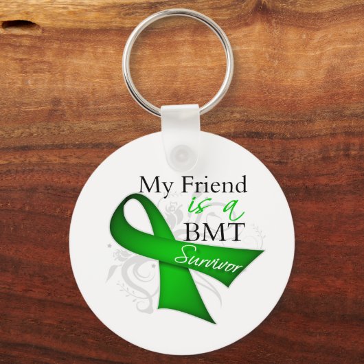 Mein Freund ist Knochenmark Transplantationsüberle Schlüsselanhänger (Vorderseite)