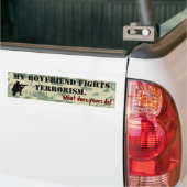 Mein Freund kämpft Terrorismus Autoaufkleber (Auf Lkw)