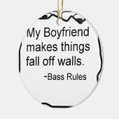 Mein Freund macht Sachen fallen weg von den Keramik Ornament (Links)