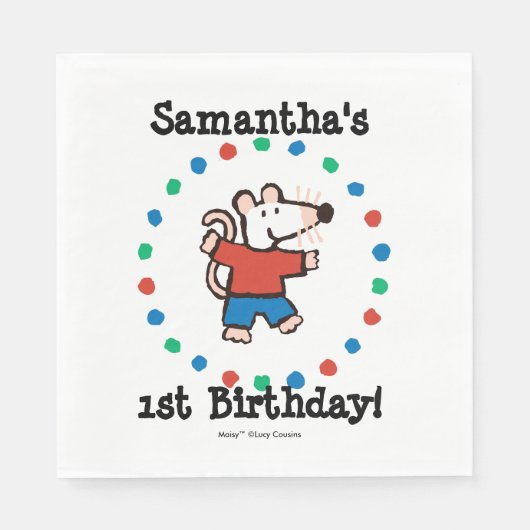 Mein Freund Maisy Birthday Serviette (Vorderseite)