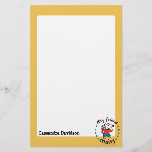 Mein Freund Maisy Colorful Circle Design Briefpapier (Vorderseite)