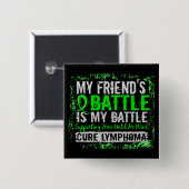 Mein Freund-Mann des Kampf-Lymphom-zu 2 Button (Vorne & Hinten)
