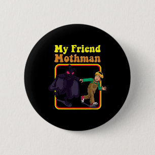 Mein Freund Mothman Fun Retro Cryptid Kreaturen Mo Button