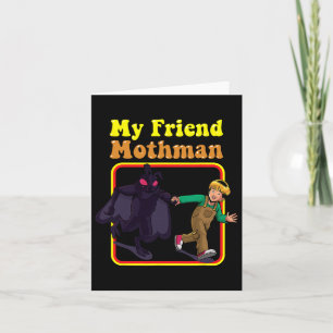 Mein Freund Mothman Fun Retro Cryptid Kreaturen Mo Karte
