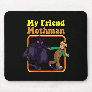 Mein Freund Mothman Fun Retro Cryptid Kreaturen Mo Mousepad