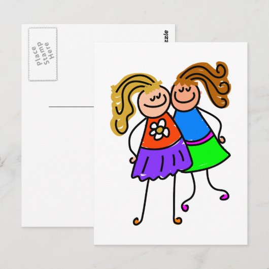 Mein Freund Postkarte (Vorne/Hinten)