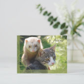 Mein Freund Postkarte (Stehend Vorderseite)