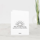 Mein Freund schwindelt Karte (Rückseite)