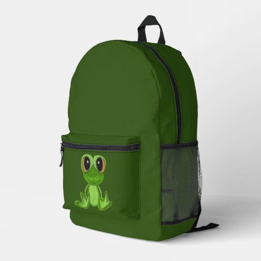 Mein Freund von Green Frog Bedruckter Rucksack (Rückseitige Ecke Rechts)