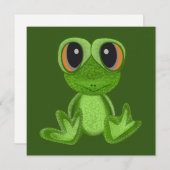 Mein Freund von Green Frog Feiertagskarte (Vorne/Hinten)
