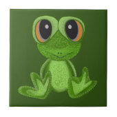 Mein Freund von Green Frog Fliese (Vorderseite)