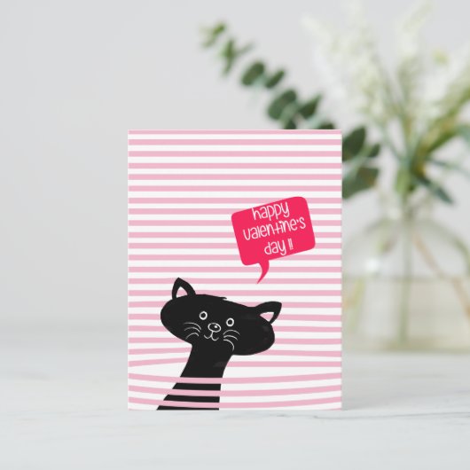 Mein Freund von Purr Fect! Niedliches Cat-Klassenz Postkarte (Stehend Vorderseite)