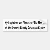 Mein Freund war Insasse des Monats Autoaufkleber (Vorne)