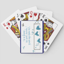 Mein Freund: "You Make the World Special" Spielkarten