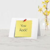 MEIN FREUND "YOU ROCK" UND ICH BIN IMMER HIER FÜR KARTE (Gelbe Blume)