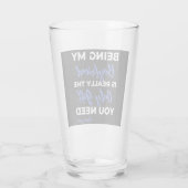 Mein Freund zu sein ist wirklich das einzige Gesch Glas (Rückseite)