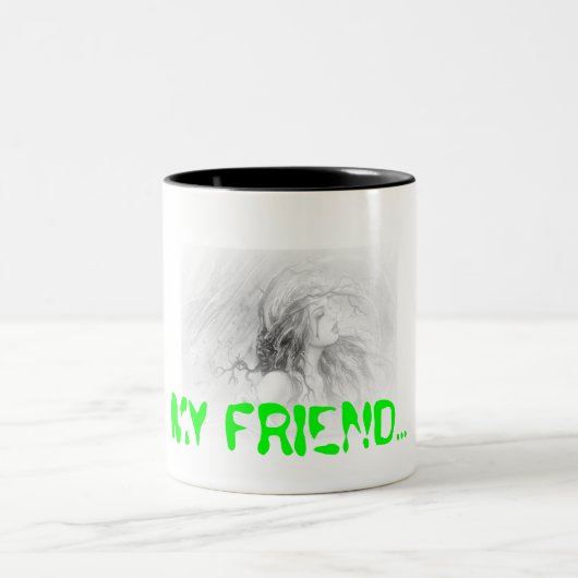MEIN FREUND. ZWEIFARBIGE TASSE (Mittel)