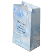 Mein Frieden, den ich dir Bibel Verse Hund in Wolk Kleine Geschenktüte (Rückseite Schrägansicht)