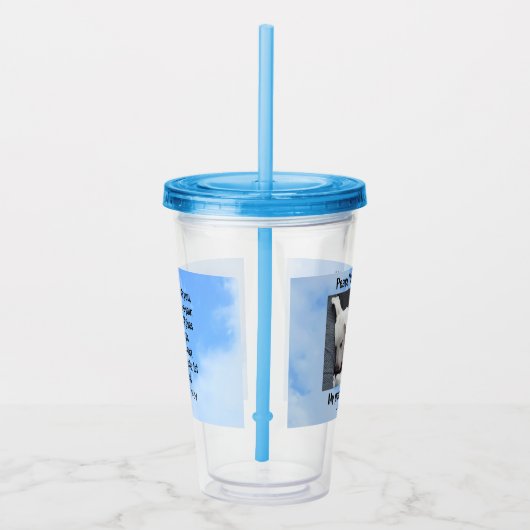 Mein Frieden, den ich dir Bibel Verse Niedlichen H Acryltrinkbecher (Rechts)