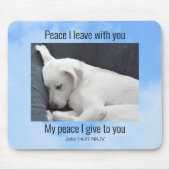 Mein Frieden, den ich dir Bibel Verse Niedlichen H Mousepad (Vorne)