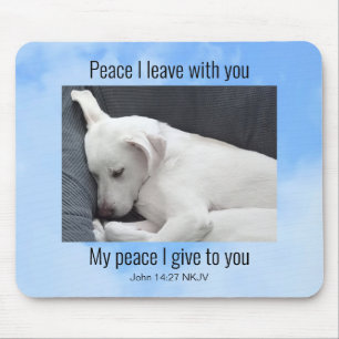 Mein Frieden, den ich dir Bibel Verse Niedlichen H Mousepad
