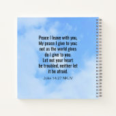 Mein Frieden, den ich dir Bibel Verse Niedlichen H Notizblock (Rückseite)