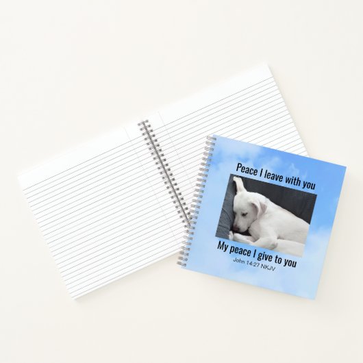 Mein Frieden, den ich dir Bibel Verse Niedlichen H Notizblock (Innenseite)