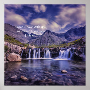 Mein Frieden gebe ich Ihnen John-14:27 gesalbtes Poster